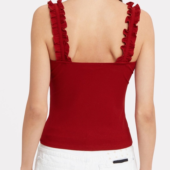 Intermix Ivy Ruffle Tank Top - Picture 2 of 8